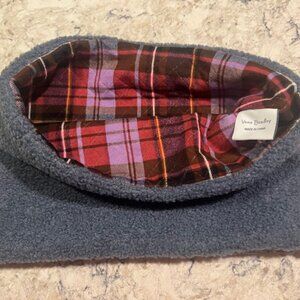 VERA BRADLEY Teddy Fleece Loop Infinity Neck Scarf 10” Wide Thunder Blue